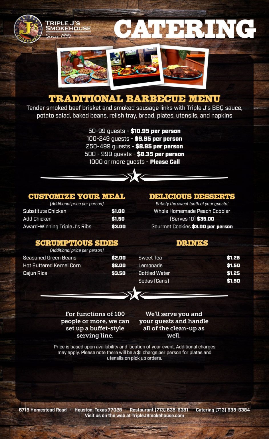 Catering Triple J's Smokehouse